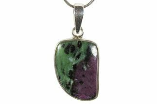 Ruby Zoisite Pendant (Necklace) - Sterling Silver #345238
