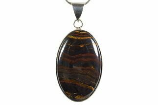 Beautiful Tiger Iron Pendant - Billion Years Old #345352