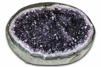Sparkly Deep-Purple Amethyst Geode - Uruguay #345949