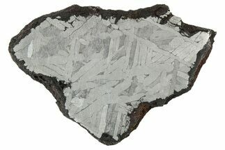 Etched Toluca Iron Meteorite ( g) Slice - Mexico #346487