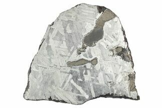 Etched Toluca Iron Meteorite ( g) Slice - Mexico #346510