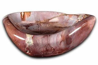 Colorful Polished Petrified Wood Bowl - Madagascar #346829