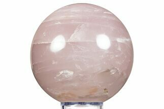 Polished Rose Quartz Sphere - Madagascar #344330