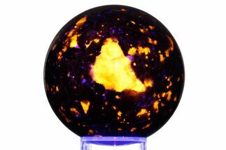 Fluorescent Polished Sodalite-Syenite Sphere - China #319416