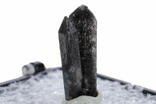 Vitreous Black Topaz Crystal Cluster - Utah #347111