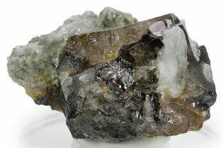 Gemmy Cassiterite Crystals with Quartz - China #347389