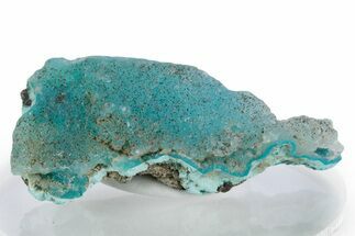 Sparkling Druzy Quartz on Chrysocolla - DR Congo #347512
