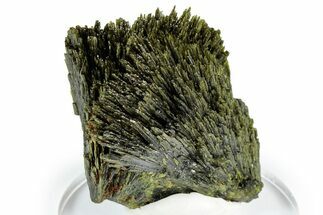 Lustrous Green Epidote Crystal Spray - Peru #347909