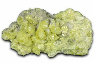 Striking Yellow Native Sulfur Crystals - Mexico #348456