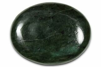 Polished Jade (Nephrite) Palm Stone - Afghanistan #350017
