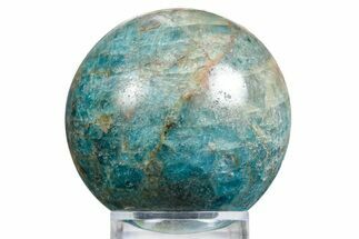Bright Blue Apatite Sphere - Madagascar #334077