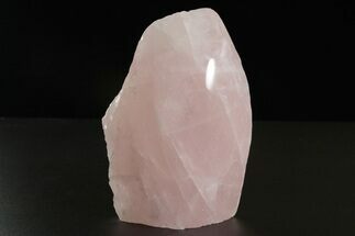 Free-Standing, Polished Rose Quartz - Single Side Polished #341767