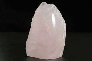 Free-Standing, Polished Rose Quartz - Single Side Polished #341768