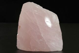 Free-Standing, Polished Rose Quartz - Single Side Polished #341771