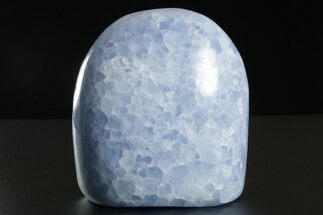 Polished, Free-Standing Blue Calcite - Madagascar #346746