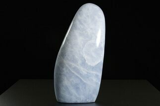 Polished, Free-Standing Blue Calcite - Madagascar #346747