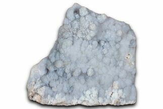 Botryoidal Blue Chalcedony Pseudomorph After Anhydrite - Peru #350755