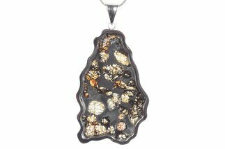 Sericho Pallasite Meteorite Pendant - Kenya #351392