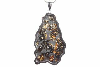 Sericho Pallasite Meteorite Pendant - Kenya #351395