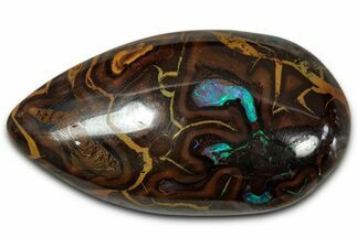 Colorful Polished Boulder Opal Specimen - Queensland, Australia #351862