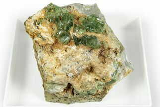 Gemmy Green Demantoid Garnet Cluster - Madagascar #352020