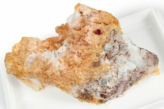 Vibrant Orange Tinzenite Crystal Cluster - Italy #352034