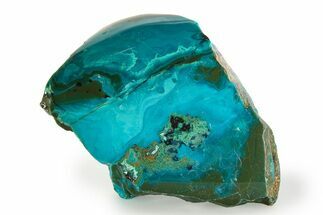 Polished Atacama Blue Opal (Chrysocolla & Opal) - Chile #352136