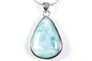 Stunning Larimar Pendant (Necklace) - Sterling Silver #352186