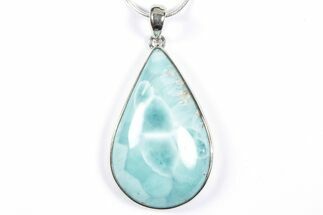Stunning Larimar Pendant (Necklace) - Sterling Silver #352187