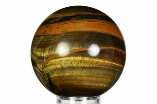 Polished Tiger's Eye Sphere - Top Quality #352419