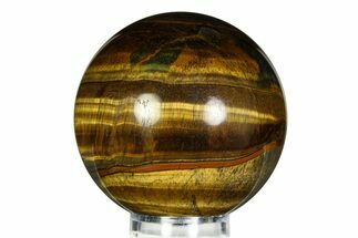 Polished Tiger's Eye Sphere - Top Quality #352425