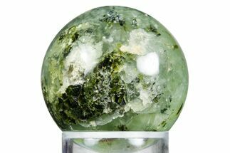 Polished Prehnite With Epidote Sphere #343053