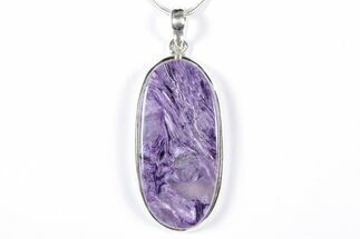 Siberian Charoite Pendant (Necklace) - Sterling Silver #353997
