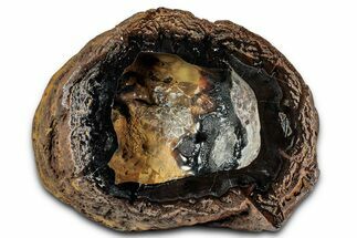 Cut and Polished Hematite Geode Half - Western Australia #353854