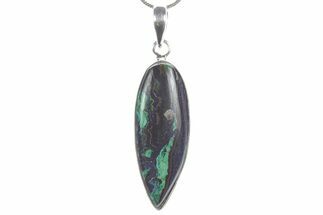 Stunning Malachite and Azurite Pendant - Sterling Silver #353983