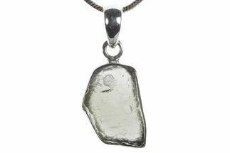 Green Moldavite Tektite Pendant ( g) - Czech Republic #353964