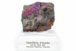 Vibrant Iridescent Goethite Stalactite Formation - Spain #354490