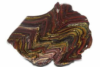 Polished Tiger Iron Stromatolite Slab - Billion Years #354904