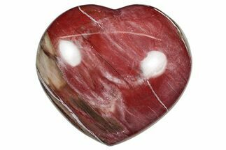 Polished Triassic Petrified Wood Heart - Madagascar #355569