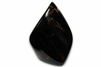 Polished Indonesian Blue Amber Flame #355807