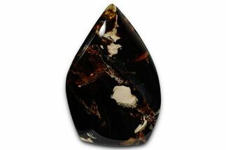Polished Indonesian Blue Amber Flame #355813