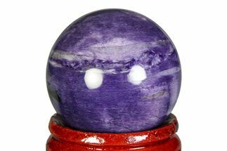 Polished Purple Charoite Sphere - Siberia #355773