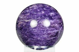Polished Purple Charoite Sphere - Siberia #355786