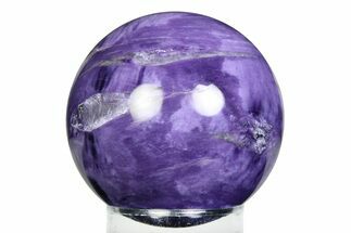 Polished Purple Charoite Sphere - Siberia #355790