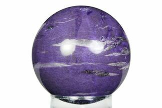 Polished Purple Charoite Sphere - Siberia #355794