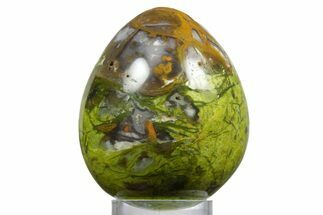 Polished Green Opal Egg - Madagascar #356168