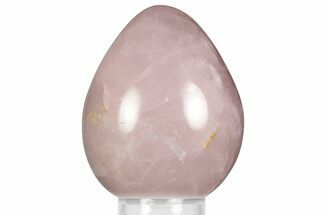 Polished Rose Quartz Egg - Madagascar #356207
