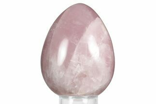 Polished Rose Quartz Egg - Madagascar #356209