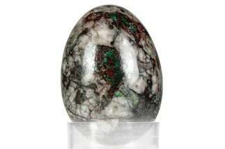 Polished Strawberry Quartz Egg - South Africa #356213