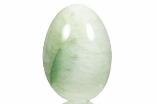 Polished Green Aragonite Egg - Nevada #356220